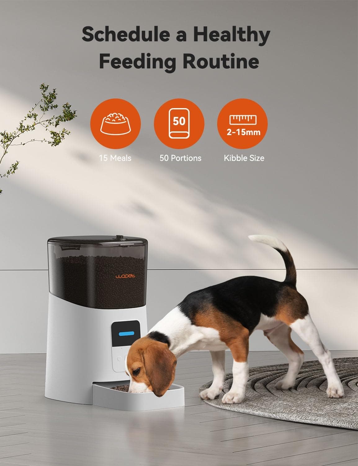 WOPET 6L WiFi Automatic Dog Feeder 4