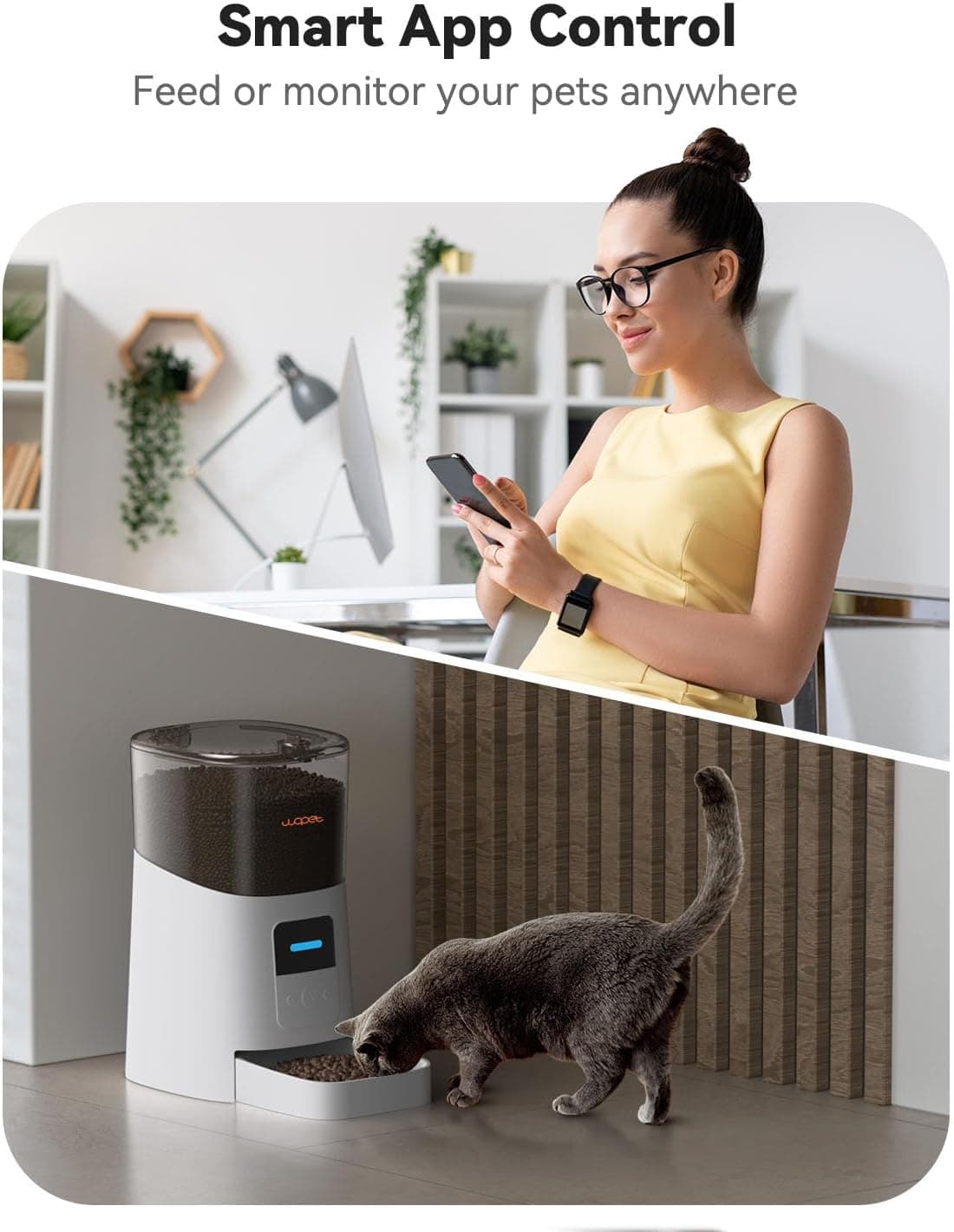 WOPET 6L WiFi Automatic Dog Feeder 3